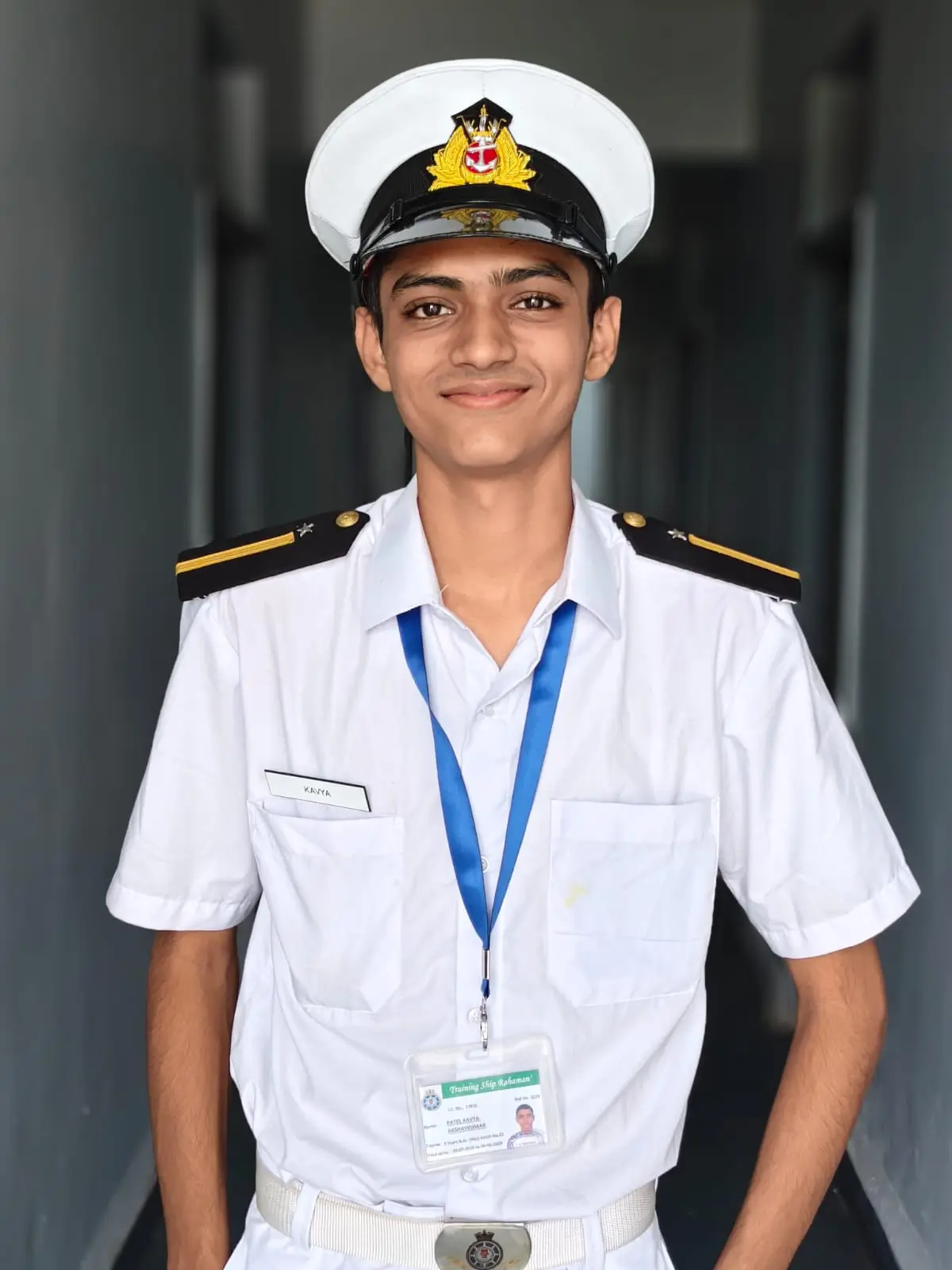 Kavya Patel, Deck Cadet — Rife Academy Merchant Navy student